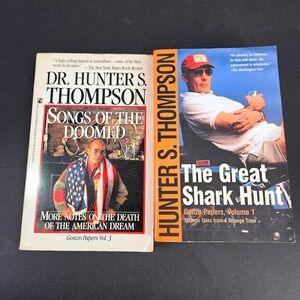 Hunter S Thompson Gonzo Papers Vol 1+ 3 Great Shark Hunt Songs of the Doomed Set
